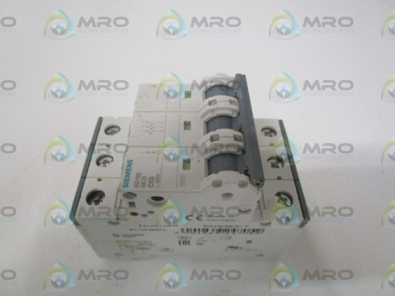 SIEMENS 5SY6363-7 CIRCUIT BREAKER 400V *NEW NO BOX*