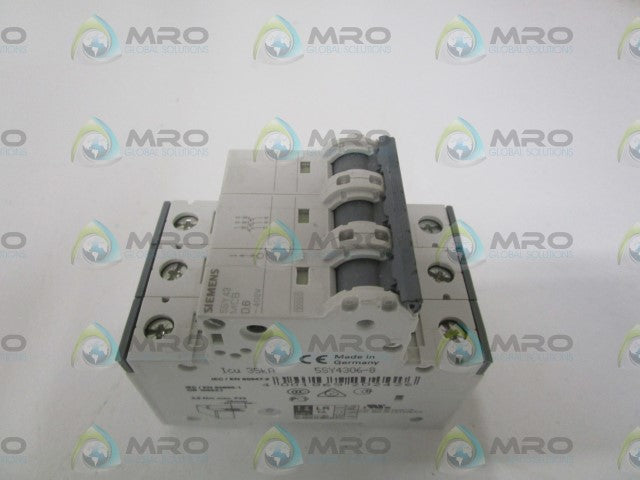 SIEMENS 5SY4306-8 CIRCUIT BREAKER 400V *NEW NO BOX*