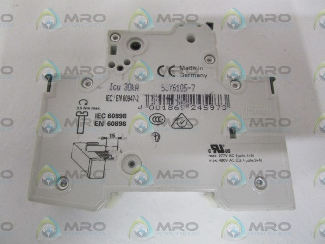 SIEMENS 5SY6105-7 CIRCUIT BREAKER *NEW NO BOX*