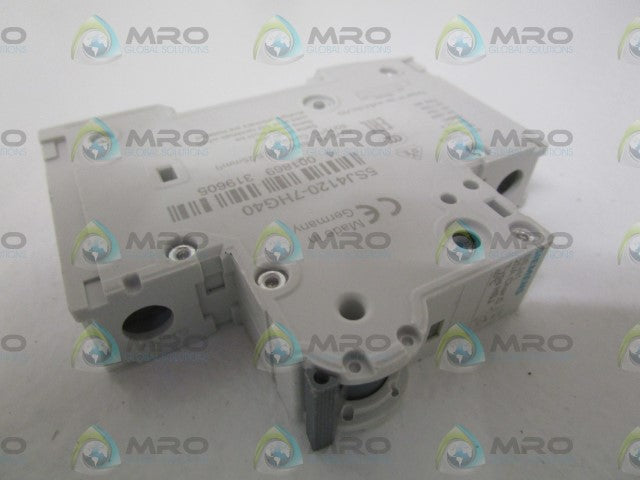 SIEMENS 5SJ4120-7HG40 CIRCUIT BREAKER 20A *NEW NO BOX*