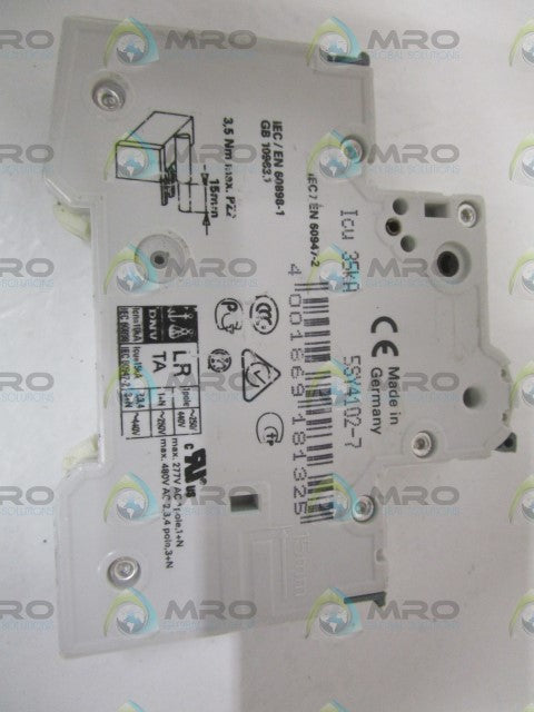 SIEMENS 5SY4102-7 CIRCUIT BREAKER 230/400V *NEW NO BOX*