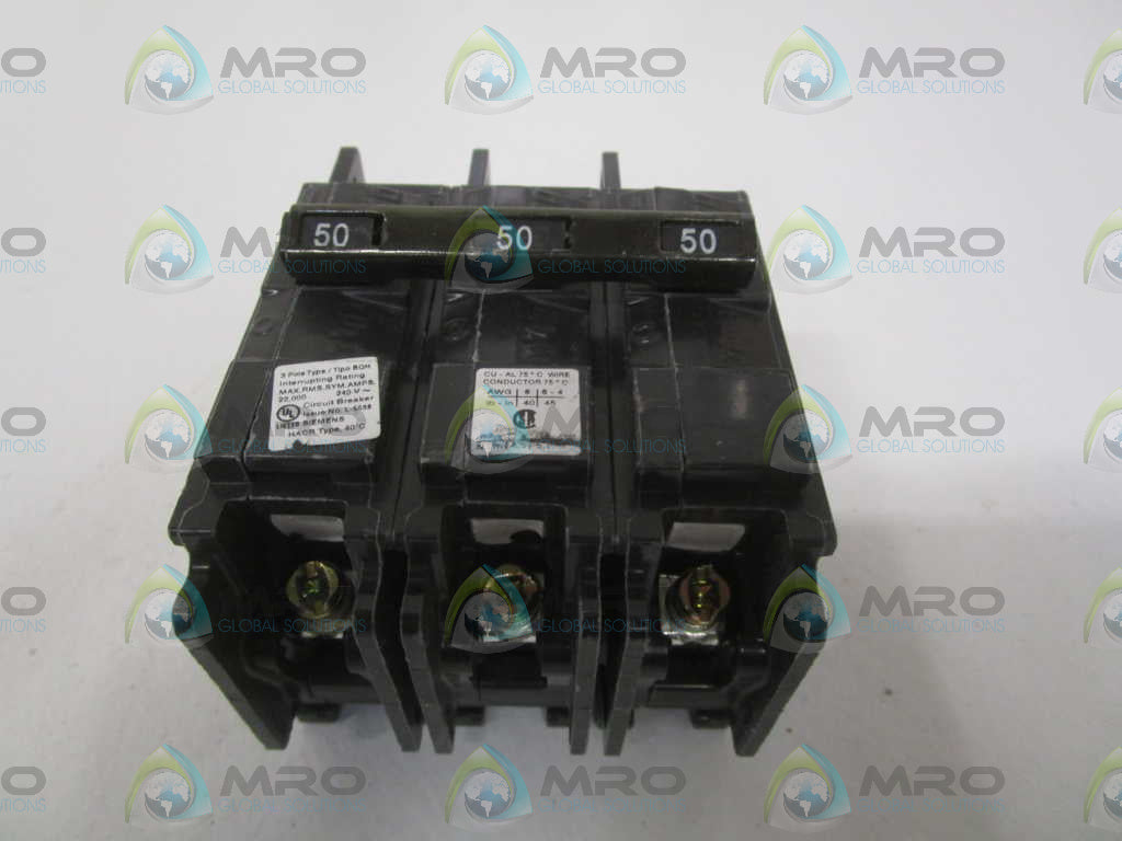 SIEMENS BQ3B050H CIRCUIT BREAKER 50A *NEW NO BOX*