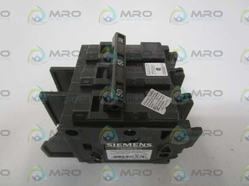 SIEMENS BQ3B050H CIRCUIT BREAKER 50A (CRACKED/CHIPPED) *NEW NO BOX*