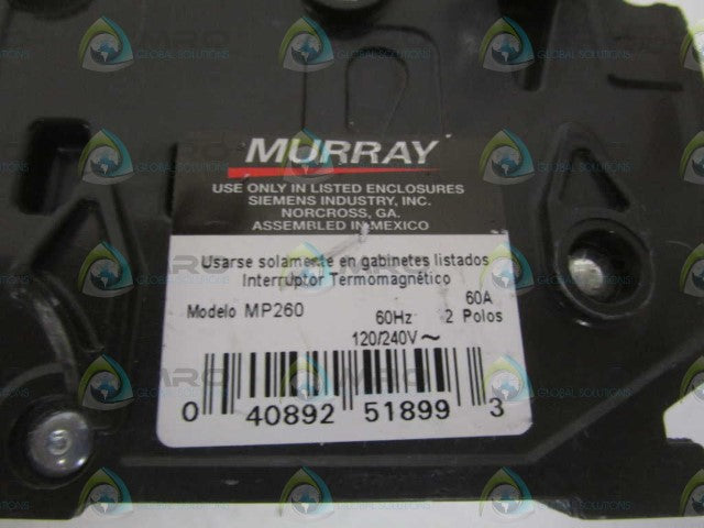 MURRAY MP260 CIRCUIT BREAKER 60A (AS PICTURED) *NEW NO BOX*