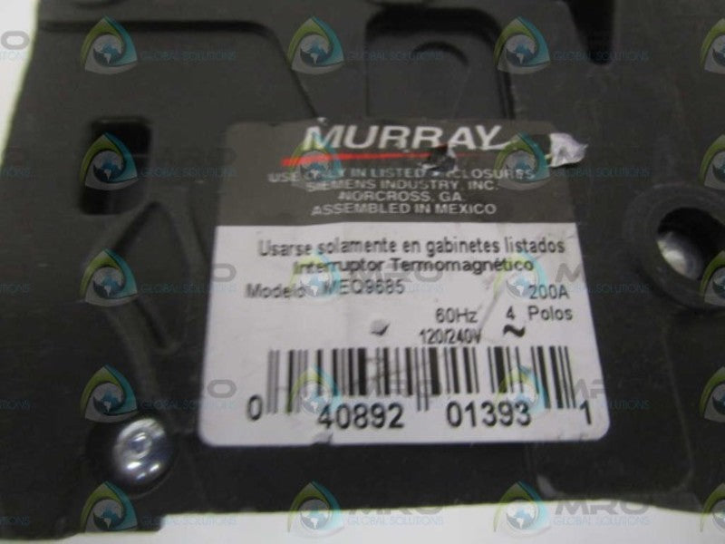 MURRAY MEQ9685 CIRCUIT BREAKER 200A *NEW NO BOX*