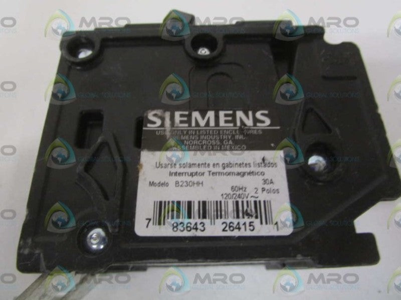 SIEMENS B230HH CIRCUIT BREAKER 30A *NEW NO BOX*