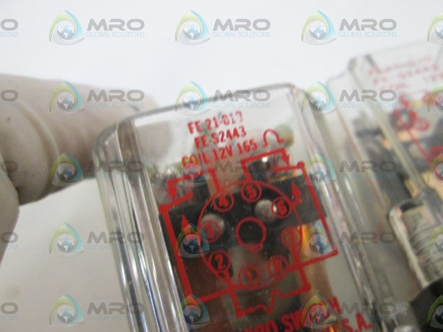 MICROSWITCH FE-S2443 RELAY 12V 165 OHMS *USED*
