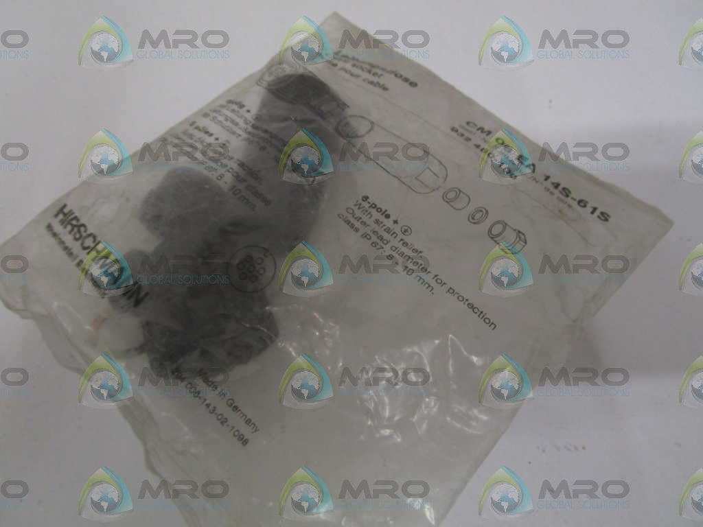 HIRSCHMANN CM06EA14S-61S CABLE SOCKET *NEW IN FACTORY BAG*