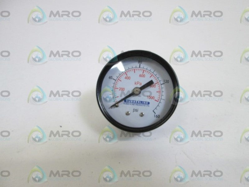 RUBBERLINE PRESSURE GAUGE 0-160 PSI 1409-RUB  NSMP