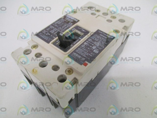 SIEMENS HEB3B125 CIRCUIT BREAKER 125A *USED*