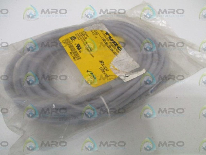 TURCK WK4.5T-5 MOLDED CORDSET *NEW IN FACTORY BAG*