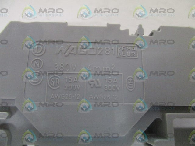 WAGO 281-916 TERMINAL BLOCK *NEW NO BOX*