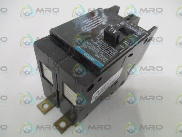 SIEMENS BQD240 CIRCUIT BREAKER 40A *NEW NO BOX*