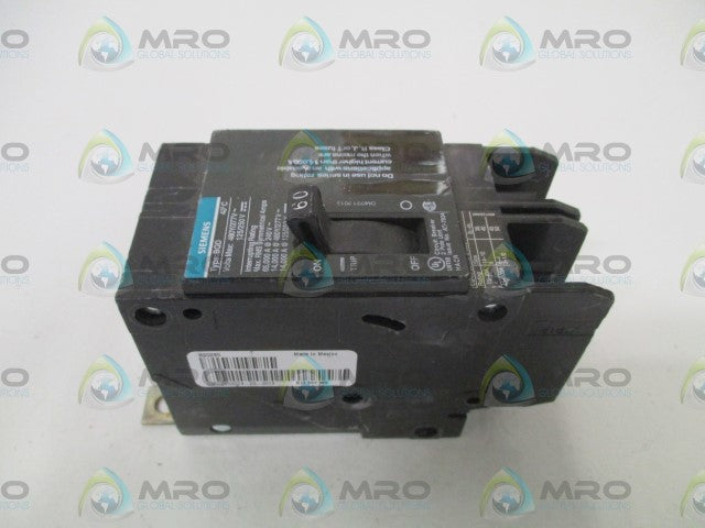 SIEMENS BQD260 CIRCUIT BREAKER 60AMP *NEW NO BOX*