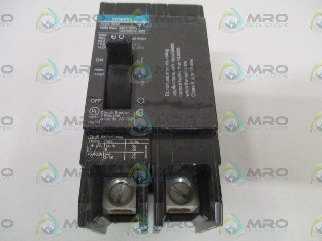 SIEMENS BQD260 CIRCUIT BREAKER 60AMP *NEW NO BOX*