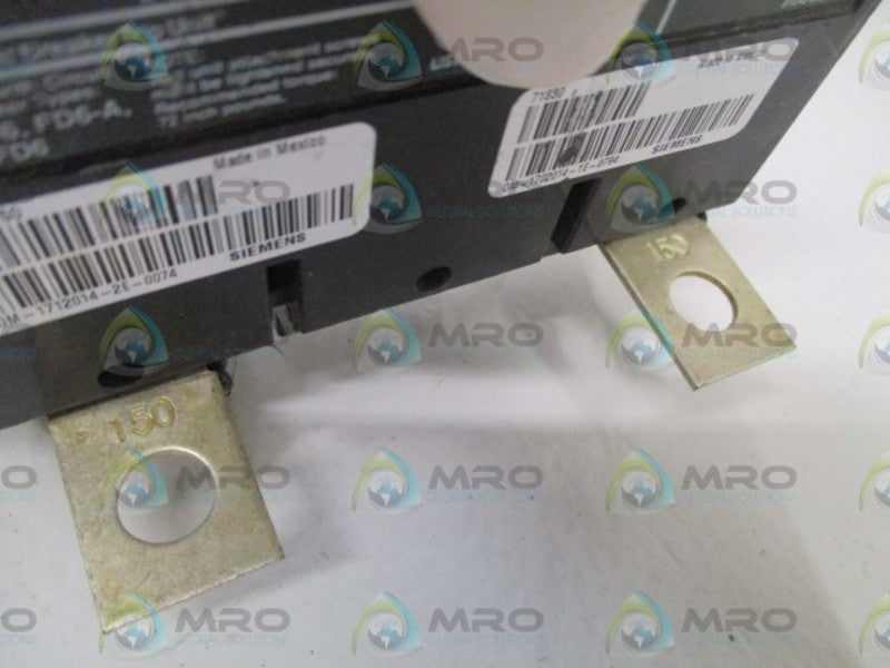SIEMENS FD62T150 CIRCUIT BREAKER TRIP UNIT 150A *NEW NO BOX*
