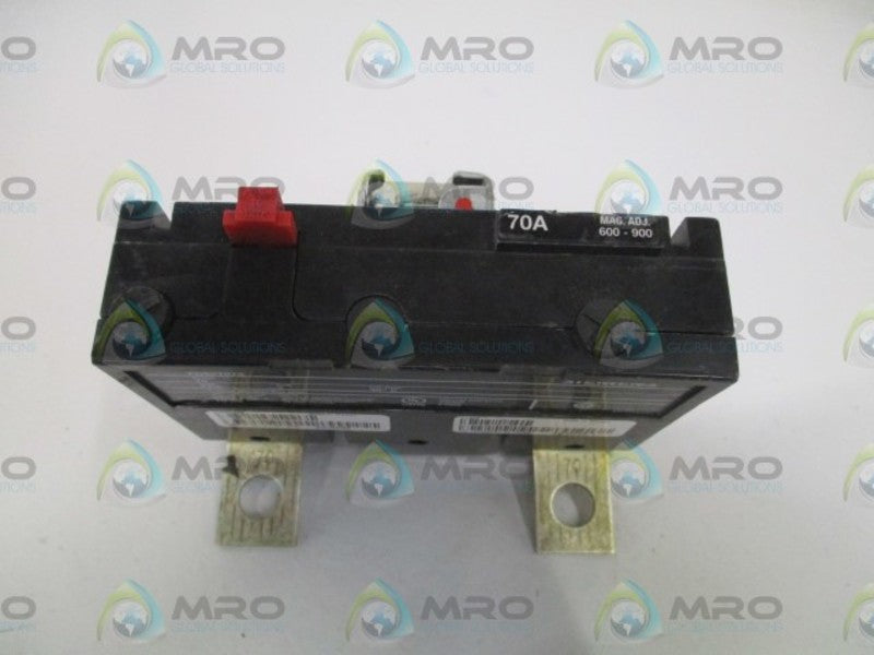 SIEMENS FD62T070 CIRCUIT BREAKER TRIP UNIT 70A *USED*
