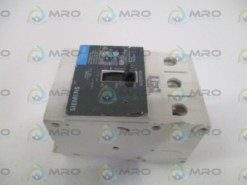 SIEMENS NGB3B100V CIRCUIT BREAKER 100A (CHIPPED) *USED*