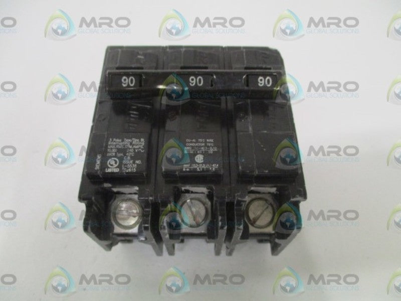 SIEMENS B390 CIRCUIT BREAKER 90A (CRACKED/CHIPPED) *NEW NO BOX*