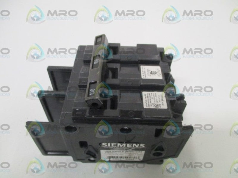 SIEMENS BQ3B100C CIRCUIT BREAKER 100A (CHIPPED/CRACKED) *NEW NO BOX*