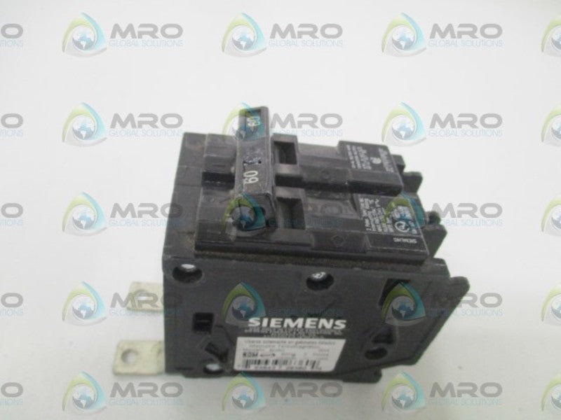 SIEMENS B260 CIRCUIT BREAKER 60A (AS PICTURED) *USED*