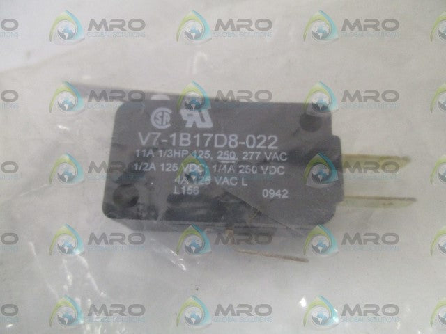 MICROSWITCH V7-1B17D8-022 MINI LEVER SWITCH *NEW IN FACTORY BAG*