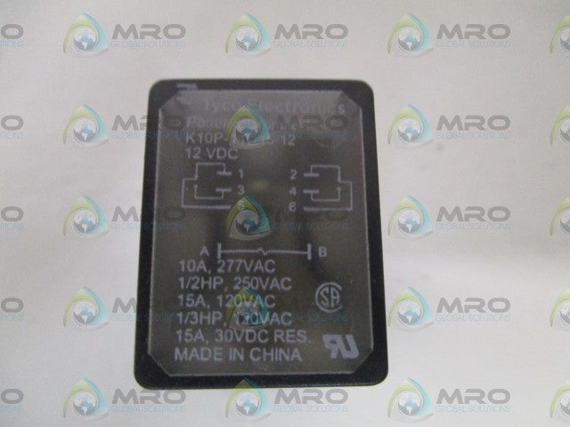 POTTER & BRUMFIELD K10P-11D15-12 RELAY 12VDC *USED*