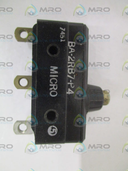 MICRO SWITCH BA-2RB7-P4 BASIC SWITCH *USED*