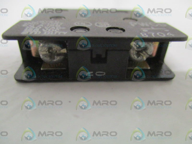 MICRO SWITCH PWCD  CONTACT BLOCK *USED*