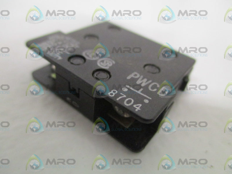 MICRO SWITCH PWCD  CONTACT BLOCK *USED*