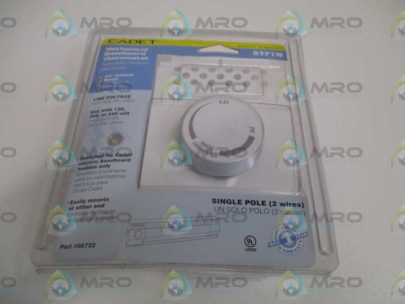 CADET BTF1W MECHANICAL BASEBOARD THERMOSTAT * NEW IN ORIGINAL PACKAGE *