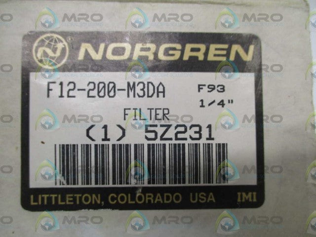 NORGREN F12-200-M3DA FILTER 1/4" *NEW IN BOX*