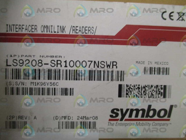 SYMBOL LS9208-SR10007NSWR BARCODE SCANNER *NEW IN BOX*