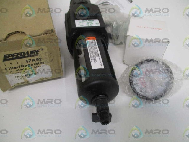 SPEEDAIRE 4ZK92 FILTER/REGULATOR 1/4" *NEW IN BOX*
