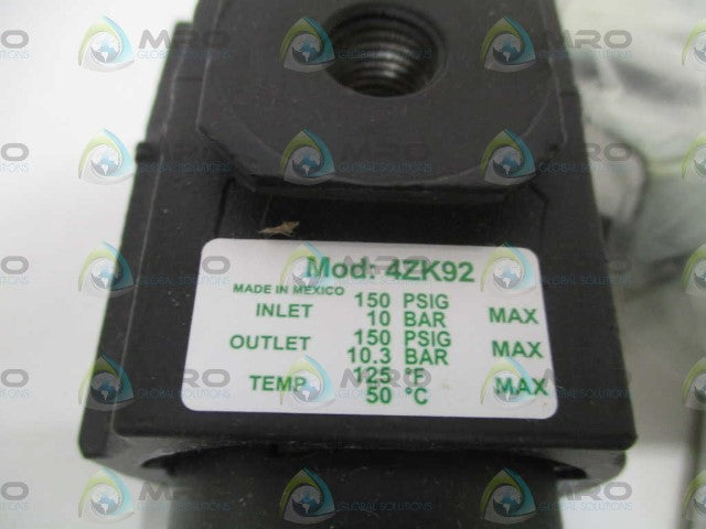 SPEEDAIRE 4ZK92 FILTER/REGULATOR 1/4" *NEW IN BOX*