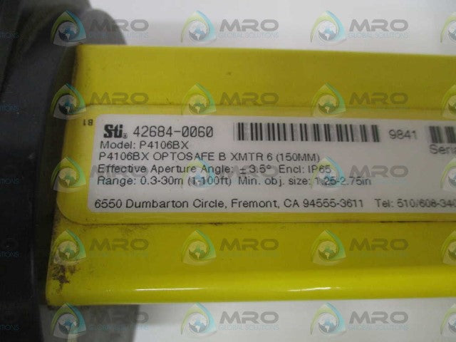 STI P4106BX 42684-0060 OPTOSAFE B XMTR 6 (150MM) *NEW NO BOX*