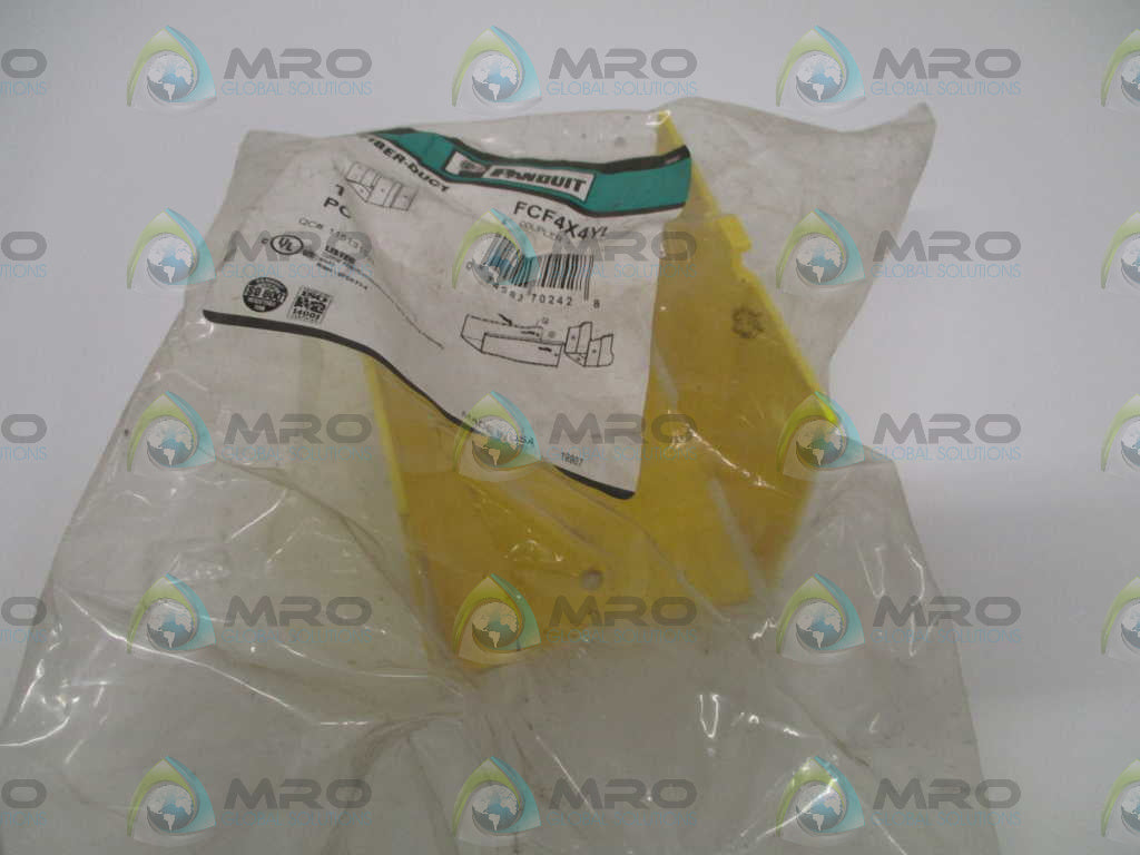 PANDUIT FCF4X4YL 4" COUPLER FITTING *NEW IN FACTORY BAG*