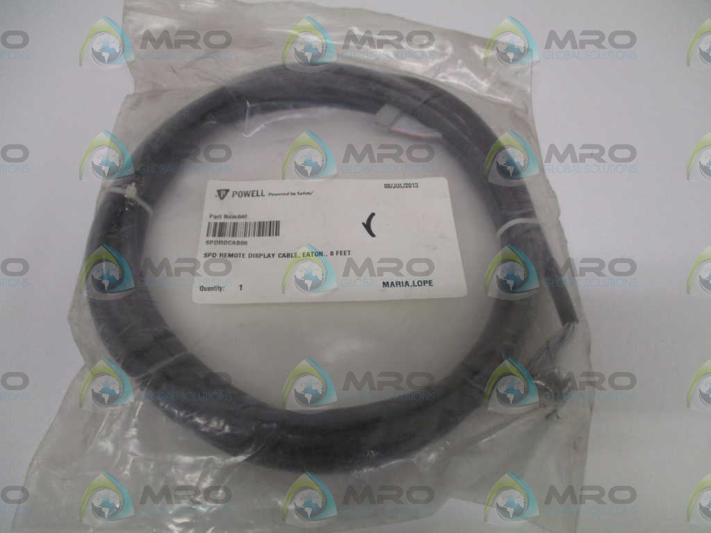 POWELL SPDRDCAB08 REMOTE DISPLAY CABLE 8 FEET *NEW IN FACTORY BAG*