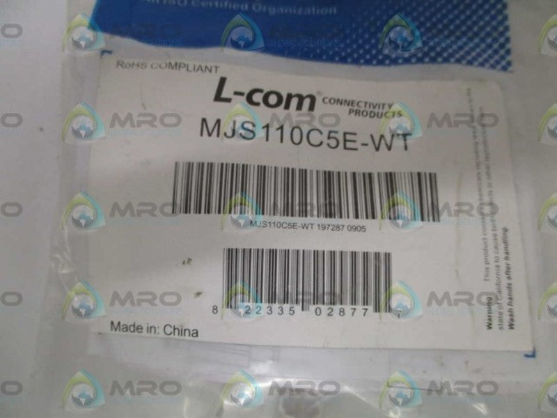 L-COM MJS110C5E-WT JACK *NEW IN FACTORY BAG*