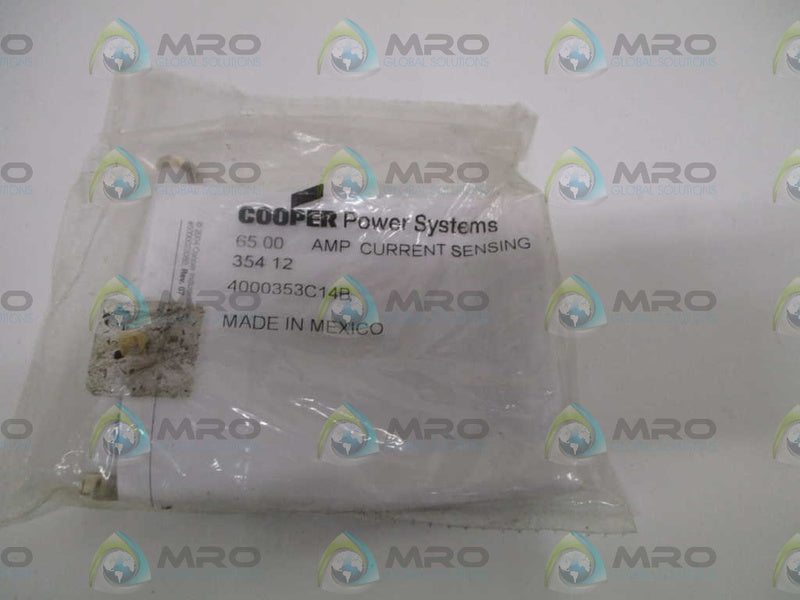 COOPER 4000353C14B CURRENT SENSING 65.00AMP * NEW IN FACTORY BAG *