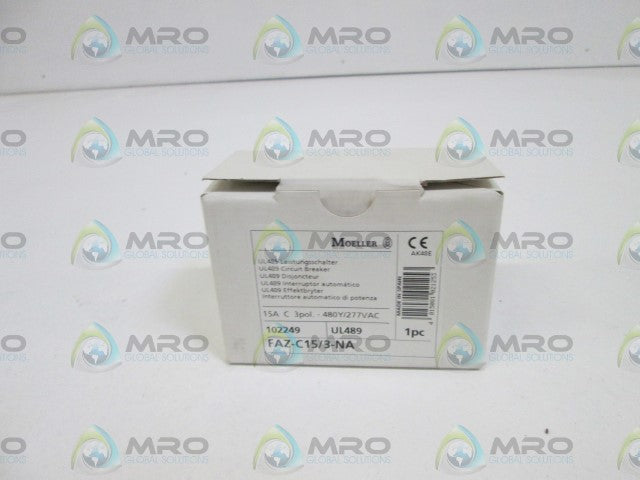 MOELLER CIRCUIT BREAKER FAZ-C15/3-NA *NEW IN BOX*