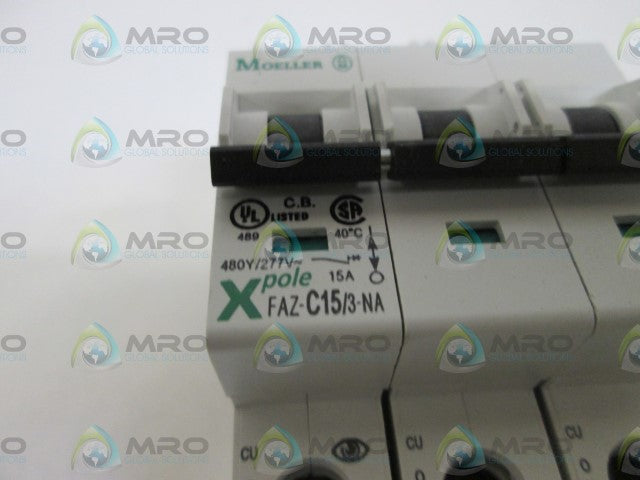 MOELLER CIRCUIT BREAKER FAZ-C15/3-NA *NEW IN BOX*