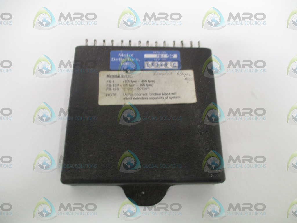 METAL DETECTORS, INC. FB-1SP FUNCTION BLOCK *USED*