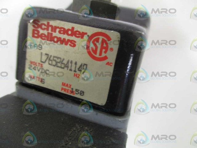SCHRADER BELLOWS L7652641149 SOLENOID VALVE *USED*