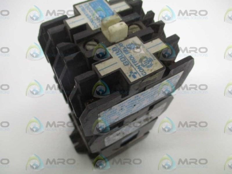 GOULD J20C40 CONTROL RELAY 120/110V *USED*