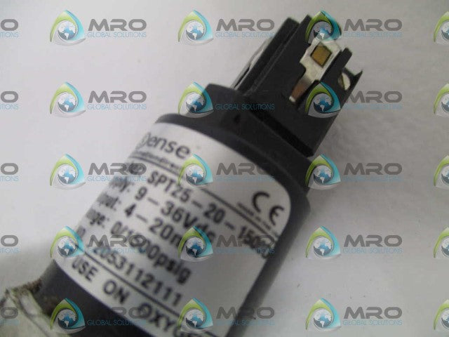 PROSENSE SPT25-20-1500D PRESSURE TRANSMITTER *USED*