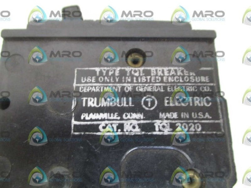 GENERAL ELECTRIC TQL2020 CIRCUIT BREAKER 20A *USED*