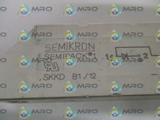 SEMIKRON SKKD 81/12 RECTIFIER DIODE *USED*