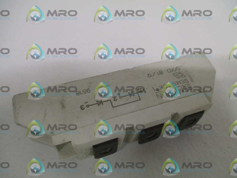 SEMIKRON SKKD 81/12 RECTIFIER DIODE *USED*