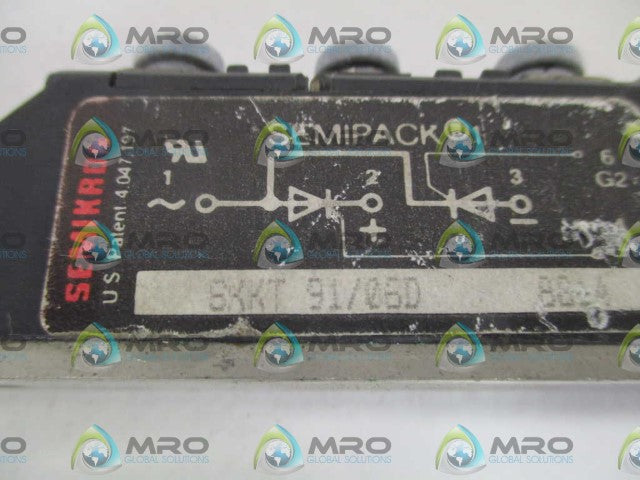 SEMIKRON SKKT 91/06D RECITIFIER DIODE *USED*